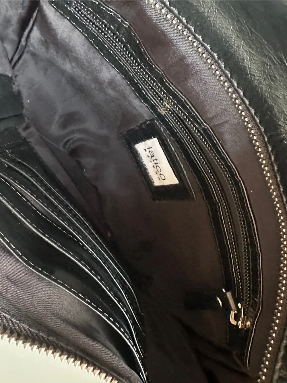 Latico Black Leather Lightweight Backpack